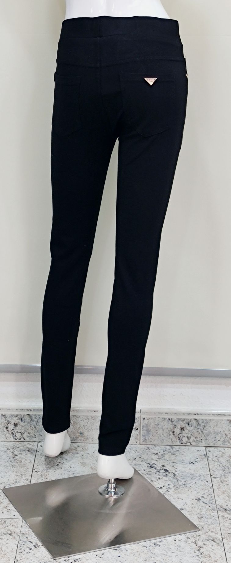 Pantalones de Vestir tipo Leggings de Tiro Alto y Cuadros – Peach \u0026 Posh