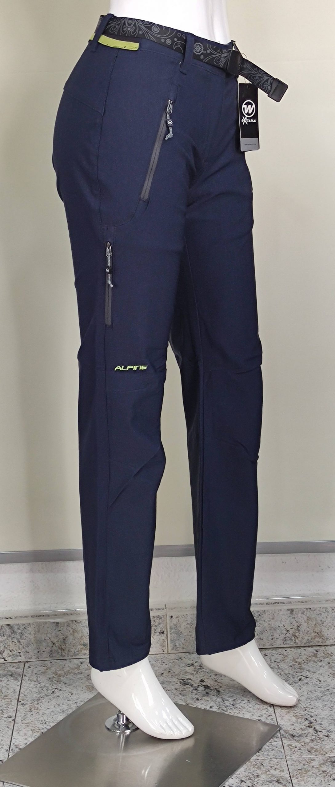 Pantalón trekking elástico entretiempo azul mujer - Kadesh Moda