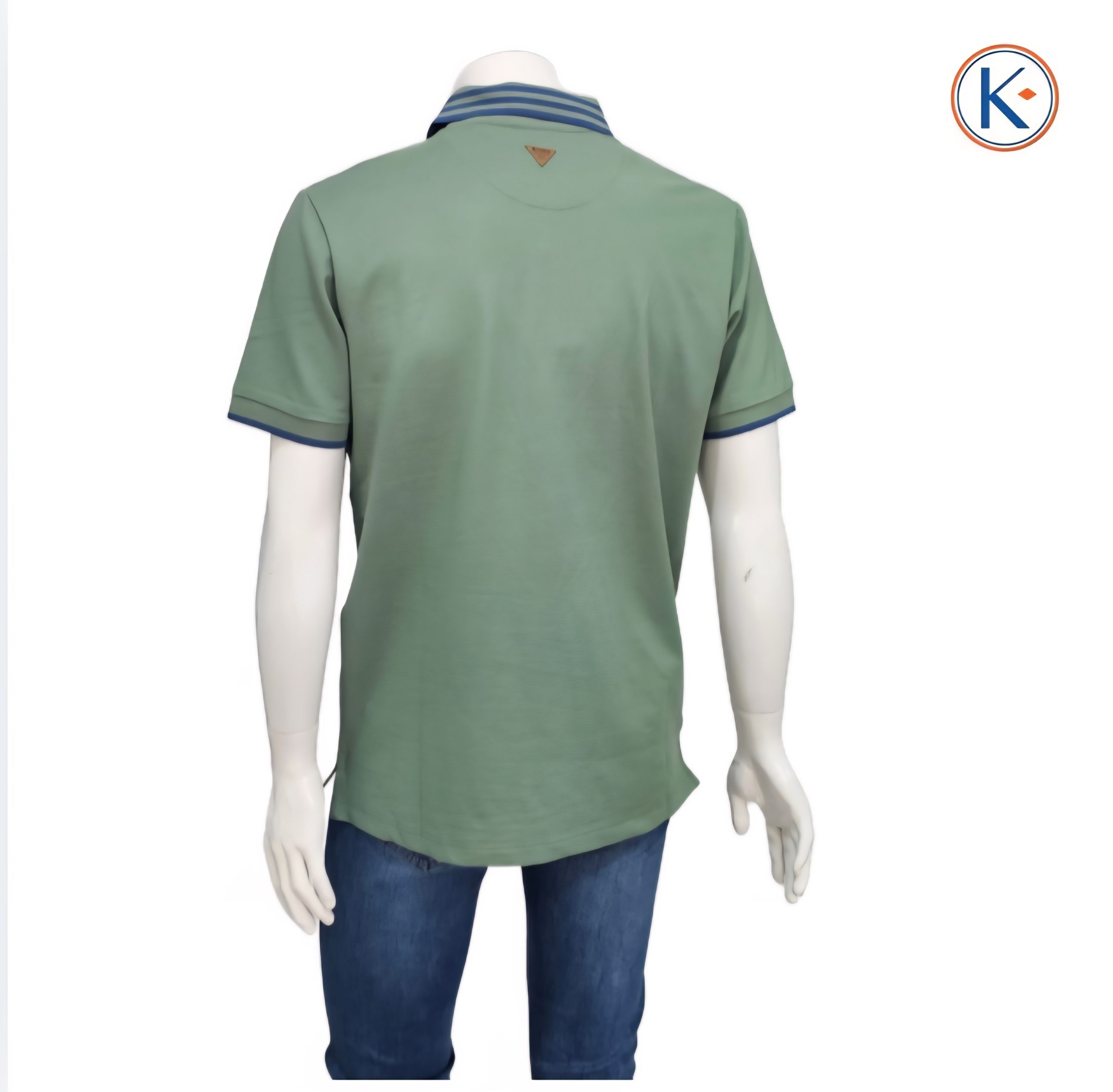 Polo granito Nisko hombre con bolsillo y detalle azul - Imagen 14