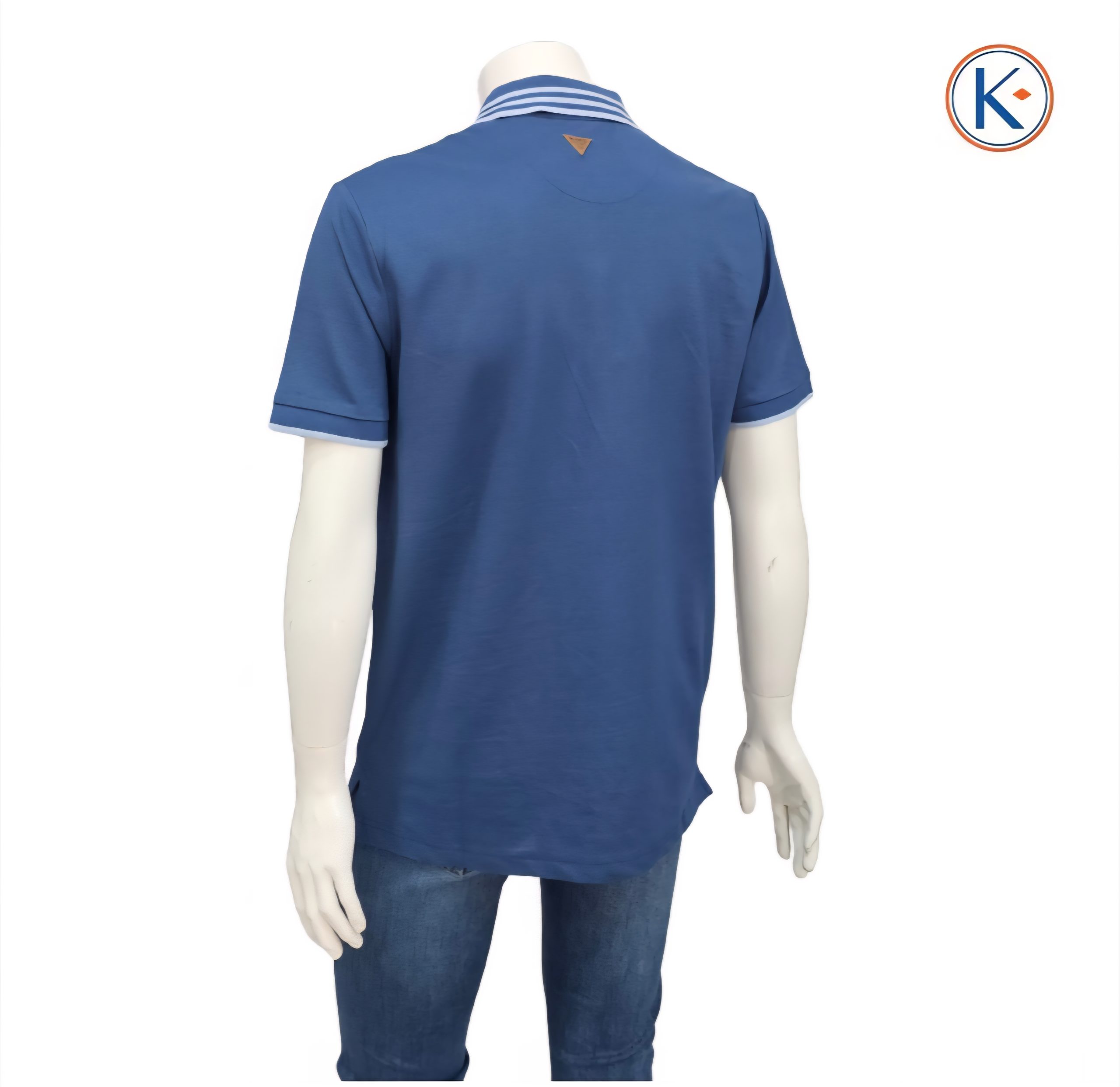 Polo granito Nisko hombre con bolsillo y detalle azul - Imagen 16