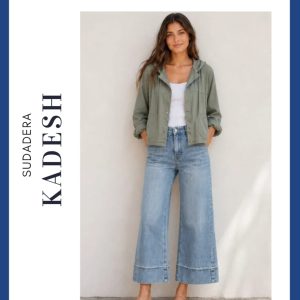 Sudadera abierta oversize con capucha en algodón