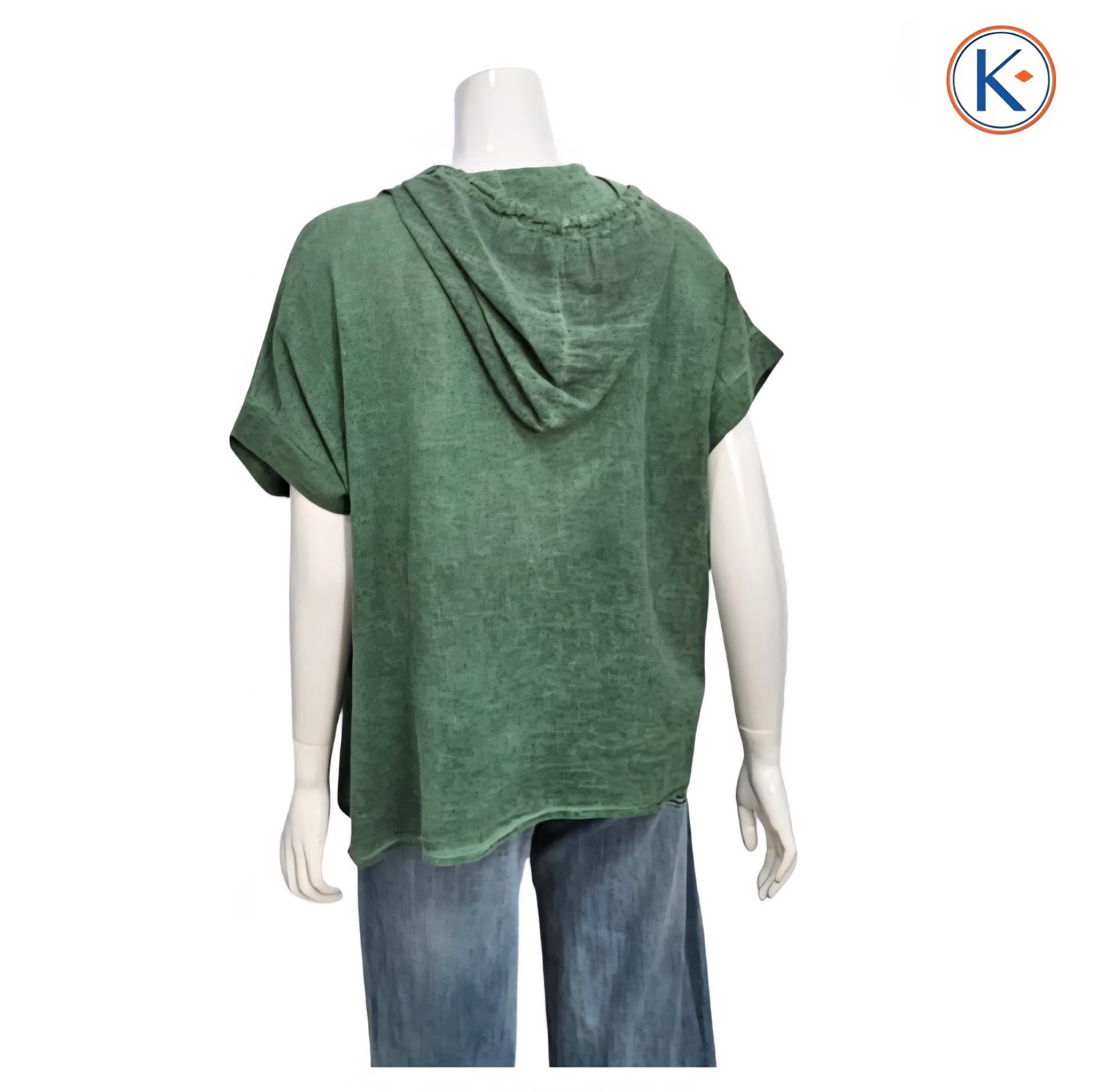 Camiseta de manga corta con capucha y estampado de margaritas